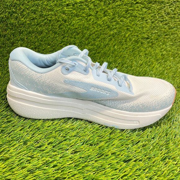 Brooks Ghost Max 2 Womens Size 10 Blue White Athletic Running Shoes Sneakers - Picture 4 of 10